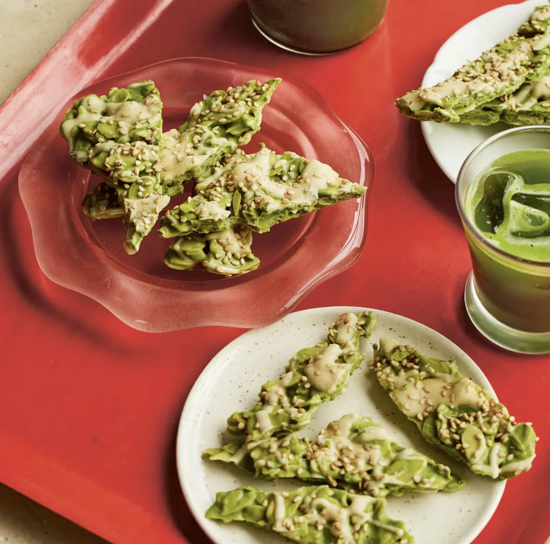 Matcha Florentines